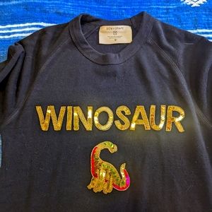 Sequin winosaur sweatshirt. Medium